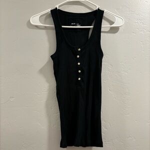 Long black tank top size xs brand aerie